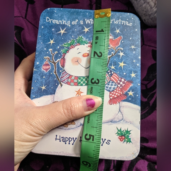 Snowman Ornament in a Tin - Picture 10 of 12